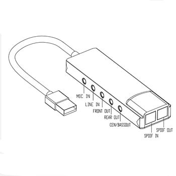 USB звукова карта от алуминиева сплав Външна аудио карта 7.1 5.1 канален адаптер за слушалки Звукова карта SPDIF оптичен за настолен лаптоп