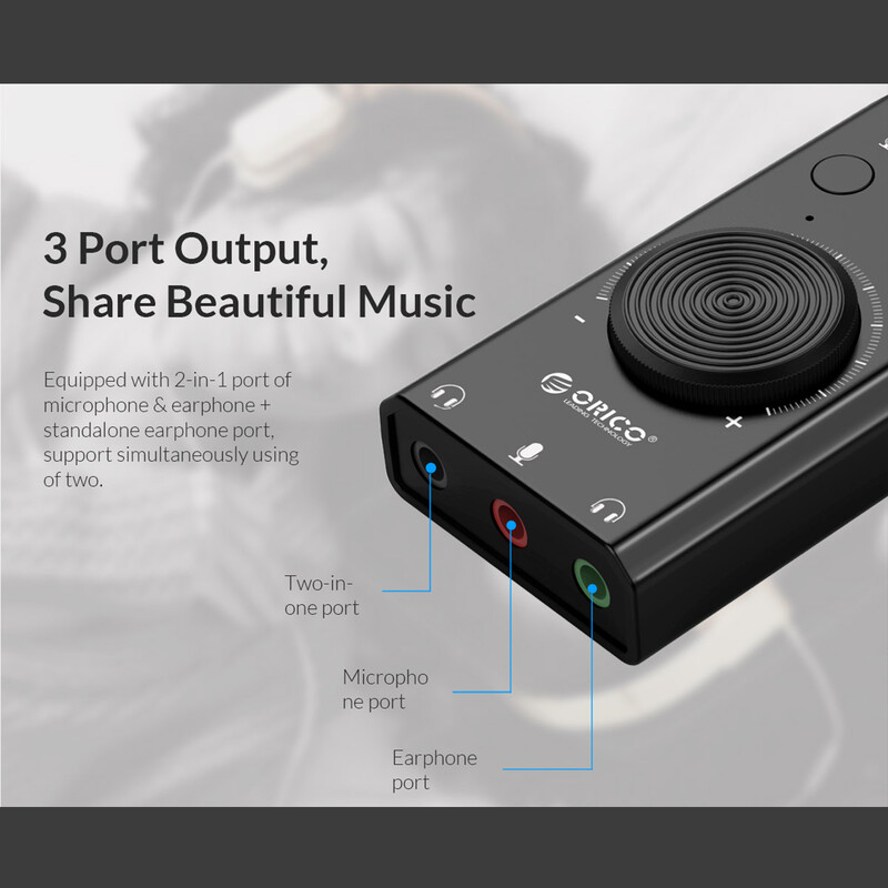 Προσαρμογέας κάρτας ήχου εξωτερικής κάρτας ήχου USB με δυνατότητα ρύθμισης έντασης ήχου μικροφώνου 3 θυρών για υπολογιστή φορητού υπολογιστή χωρίς πρόγραμμα οδήγησης Plug and Play