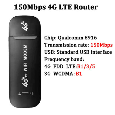 4G Lte рутер Преносим мобилен Hotspot 2100mAh 150Mbps безжичен рутер със слот за SIM карта Wifi ретранслатор за пътуване на открито у дома
