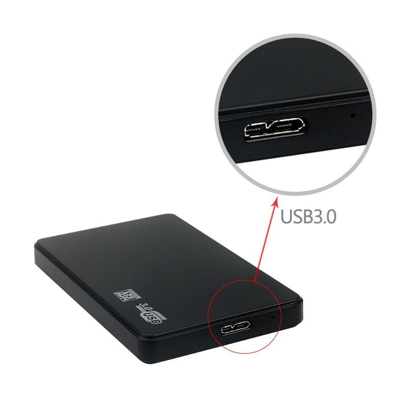 2,5 inčni USB 3.0 5Gbps kućište za tvrdi disk SATA HDD SSD kućište Mini vanjski tvrdi disk Kutija za PS5 PC prijenosno računalo Smartphone