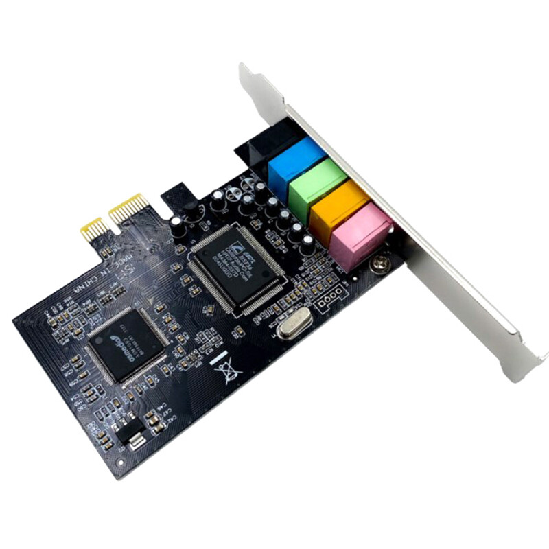 Placă de sunet PCI-E 5.1 Computer PCIE 5.1 Canale 3D Audio 6 canale Jocuri 3D Muzică Placă de sunet digitală PCI Express 5.1 CH 24 biți