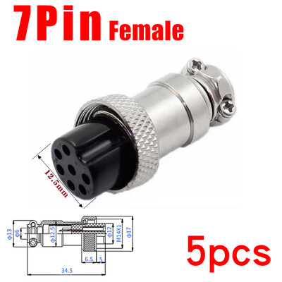 5 buc GX16 flanșă tip mufă de aviație mufă 2/3/4/5/6/7/8/9/10 pini mascul femela fixare conectori circulari
