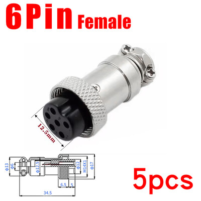 5 buc GX16 flanșă tip mufă de aviație mufă 2/3/4/5/6/7/8/9/10 pini mascul femela fixare conectori circulari