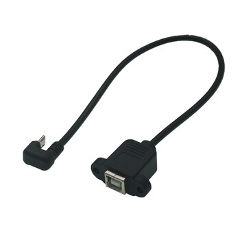 180 градуса Micro Mini Usb Up Angle USB 3.1 Тип C женски към микро USB мъжки USB-C преобразувател на данни за зареждане, адаптерен кабел 0,3 м/30 см