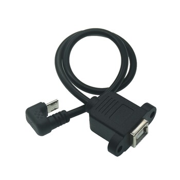 180 градуса Micro Mini Usb Up Angle USB 3.1 Тип C женски към микро USB мъжки USB-C преобразувател на данни за зареждане, адаптерен кабел 0,3 м/30 см