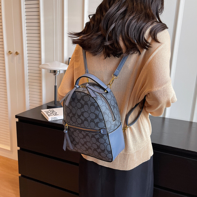 Rucsac din piele vintage de lux pentru fete, rucsacuri elegante pentru femei, geantă de umăr maro, rucsac de călătorie, din PVC bej, din piele artificială.