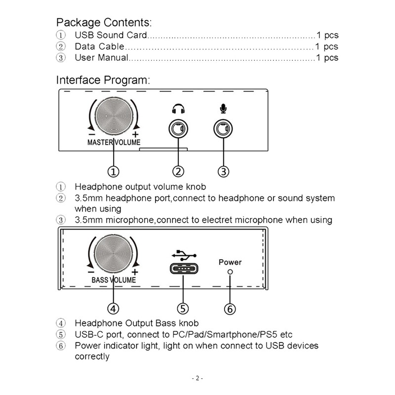 USB-C garso plokštė Garso išorinė 3,5 mm mikrofono garso adapterio garso plokštė, skirta PS4 kompiuteriui nešiojamojo kompiuterio ausinės USB garso plokštę lengva naudoti