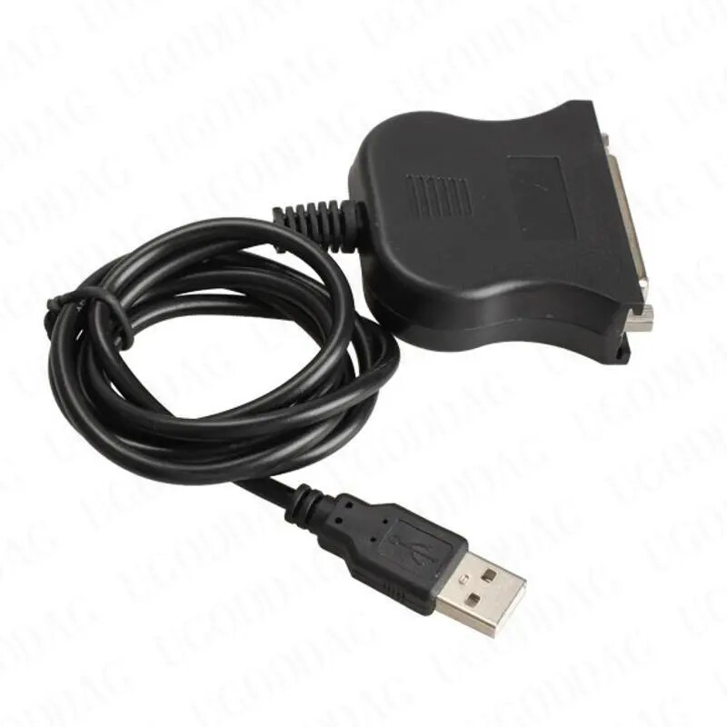 Cablu de imprimantă USB mascul la DB25 mamă de 80 cm Cablu convertizor de imprimare paralelă Cablu LPT USB la DB25 de 25 pini 25 pini