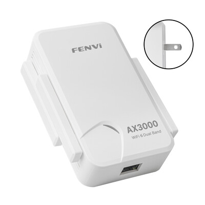 FENVI WIFI6 AX3000 Gigabit Wireless Repeater Dual Band 2.4/5Ghz Signal Booster cu 4 antene cu câștig mare Amplificator cu rază lungă