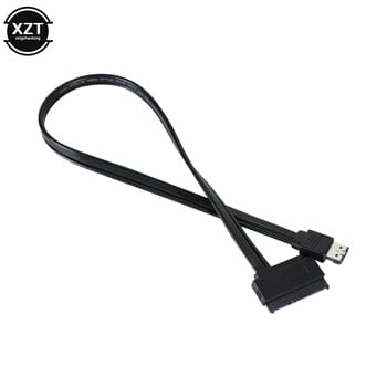 Горещо продаван нов двоен захранващ ESATA USB 5V Combo към 22Pin SATA USB кабел за твърд диск Висококачествен 1PCS 50CM кабел