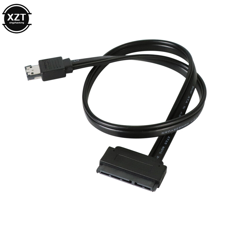 Najpredávanejší nový kombinovaný kábel ESATA USB 5V na 22-pinový SATA USB pre pevný disk, vysoko kvalitný kábel s dĺžkou 50 cm, 1 ks.
