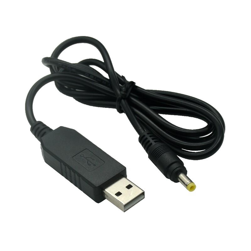 1M USB į DC 4.0 1.7mm galios didinimo linija DC 5V iki 5V 9V 12V Step UP modulis USB keitiklio adapterio laidas 1.7x4.0mm kištukinis laidas