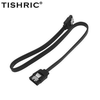TISHRIC SATA 3.0 III kietojo disko duomenų kabelis HDD SSD laido linija 7 kontaktų Sata kabelis 6 Gbps 40 cm dvigubas tiesus SATA įrenginio kabelis