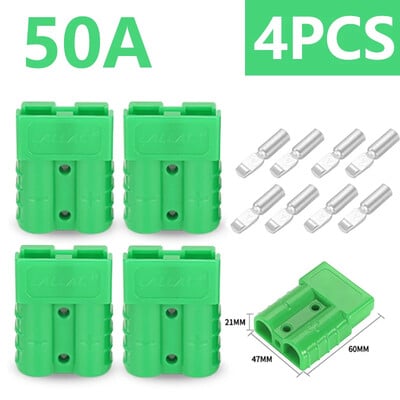 4 ΤΕΜ για Anderson Plug 50A 120A Terminal Charging Battery Plug Anderson Connector