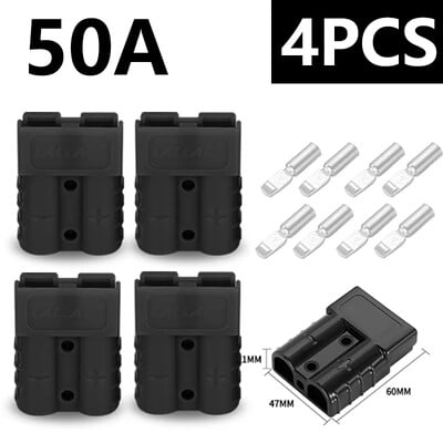 4 ΤΕΜ για Anderson Plug 50A 120A Terminal Charging Battery Plug Anderson Connector