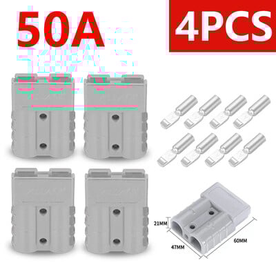 4 ΤΕΜ για Anderson Plug 50A 120A Terminal Charging Battery Plug Anderson Connector