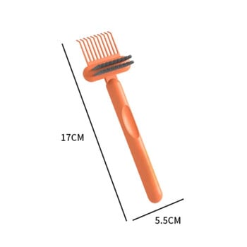 1 τεμ. Comb Cleaner Delicate Cleaning Hair Brush Comb Cleaning Tools Handle Embeded Tool 2 in1 airbag-comb Cleaner Edge Brush