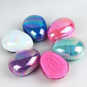 Mini Tangle Juuksehari Muna Ümmargune Pehme Juuksehari Lahutav juuksehari Juuste kujundamine Juuksuri kamm reisimiseks