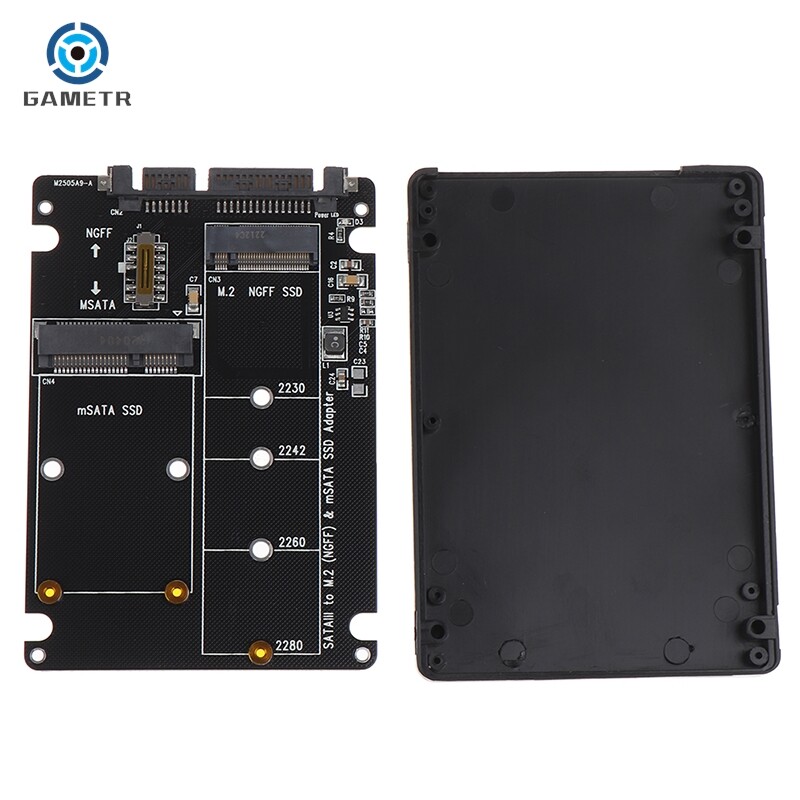 SATA 60 Gbps - M2 NGFF SATA SSD MSATA SSD adapter MSATA - SATA M.2 NGFF - SATA merevlemez adapterkártya