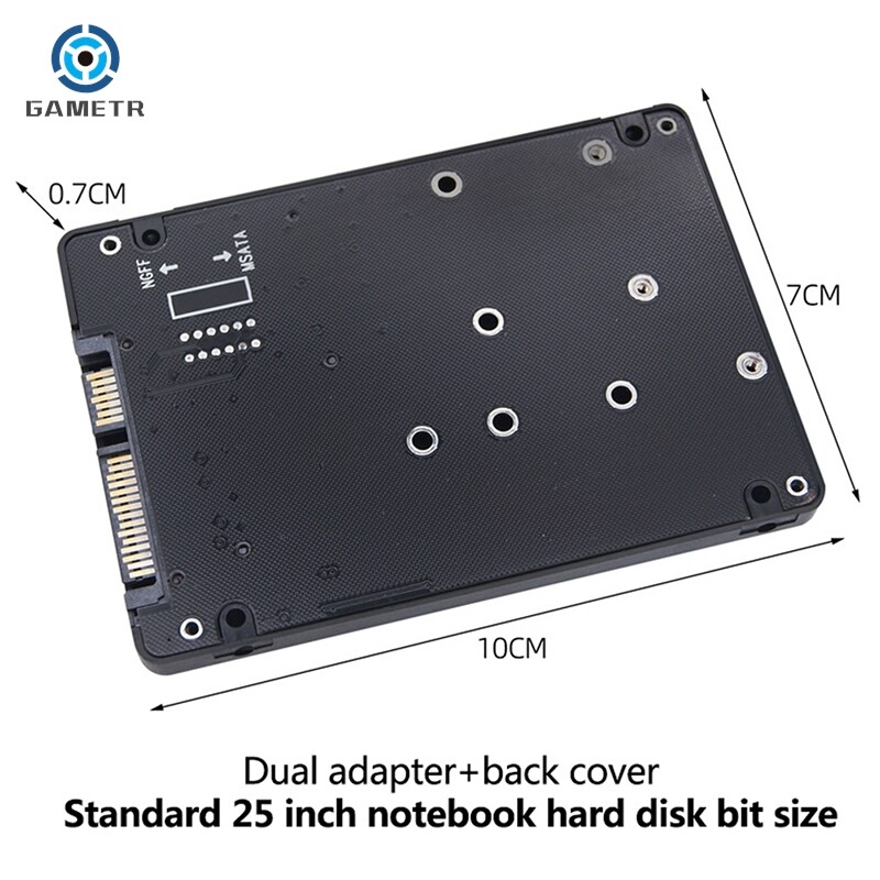 SATA 60 Gbps - M2 NGFF SATA SSD MSATA SSD adapter MSATA - SATA M.2 NGFF - SATA merevlemez adapterkártya