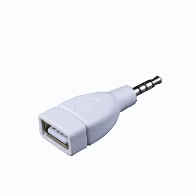 audio konverter 3,5 mm-es dugós AUX audio csatlakozó USB 2.0 anya átalakító adapter autós audióhoz 1 terabájtos flash meghajtó