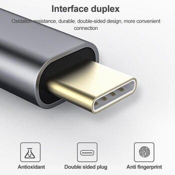 USB C 100/1000Mbps Ethernet адаптер Type-C към RJ45 LAN Стабилна външна мрежова карта за лаптоп PC Мобилни телефони Таблет