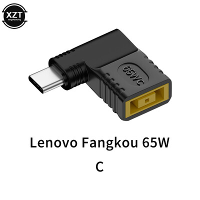 65 W USB Type-C vīrišķais uz līdzstrāvas 4.8*1.7 5.5*2.1 5.5*2.5 jaudas mātītes savienotājs klēpjdatora adaptera pārveidotāja spraudnis priekš Lenovo Hp Asus