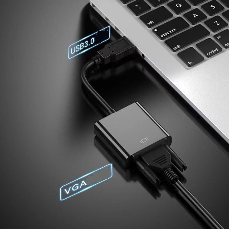 USB 3.0 į VGA adapterio kabelio keitiklis iš USB 3.0 į VGA adapterį, skirtą asmeniniam kompiuteriui HDTV Kompiuterinis projektorius TV