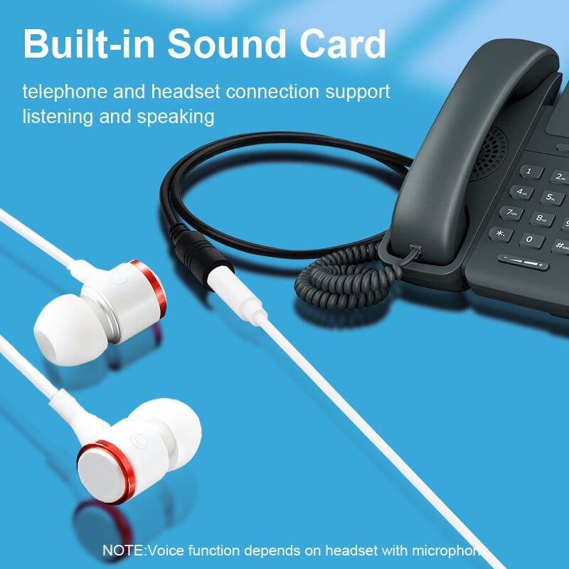 Cablu adaptor audio de 3,5 mm 3,5 mufă mamă la RJ11 masculin pentru căști pentru computer, telefon, căști pentru smartphone, adaptor pentru telefon, convertor