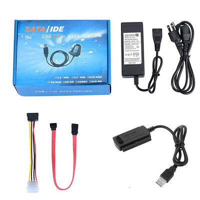 Cablu adaptor SATA la USB 2 SATA IDE Convertor PATA IDE la USB pentru HDD SSD de 2,5 3,5 inchi cu adaptor AC Suport Windows MAC OS
