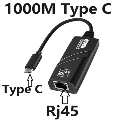 100/1000Mbps USB 3.0 2.0 Placă de rețea cu fir USB la RJ45 tip C la RJ45 Conector Ethernet Lan Adaptor convertizor Placă de rețea