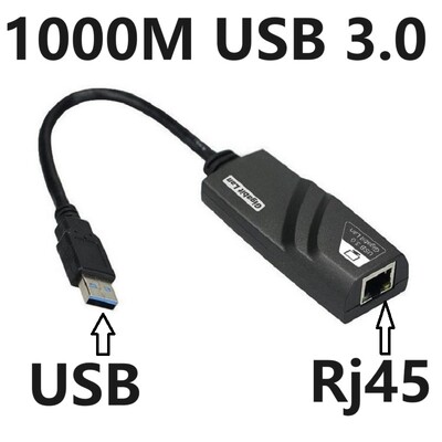 100/1000Mbps USB 3.0 2.0 Placă de rețea cu fir USB la RJ45 tip C la RJ45 Conector Ethernet Lan Adaptor convertizor Placă de rețea