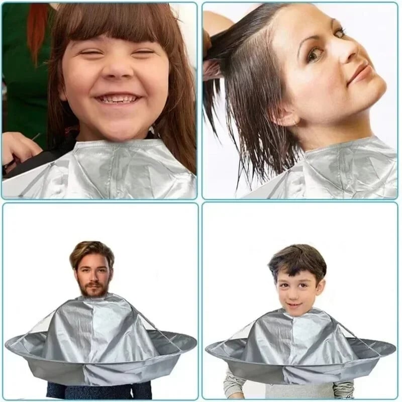 Strihanie vlasov, dáždniky, plášte na strihanie vlasov, látka na farbenie vlasov, trojrozmerný priedušný domáci strihací plášť, skladací nástroj na strihanie vlasov