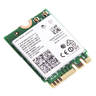 Vezeték nélküli hálózati kártyaadapter Intel 8265 AC NGFF NGW támogatással, kétsávos 1,2 Gbps 802.11ac Bluetooth 4.2 MU-MIMO és 2* antenna
