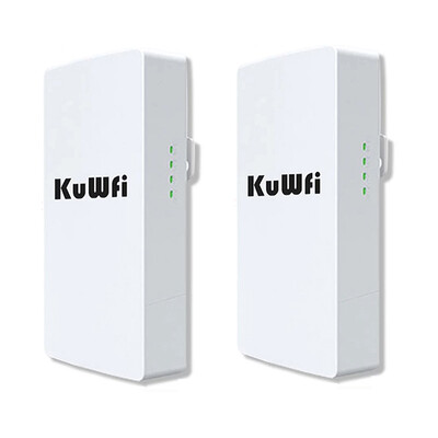 KuWFi 2,4Ghz 300Mbps Εξωτερικός χώρος CPE Bridge Ασύρματος δρομολογητής Wifi AP Λειτουργία Repeater Long Range Extender Wireless Bridge PTP PTMP 1KM