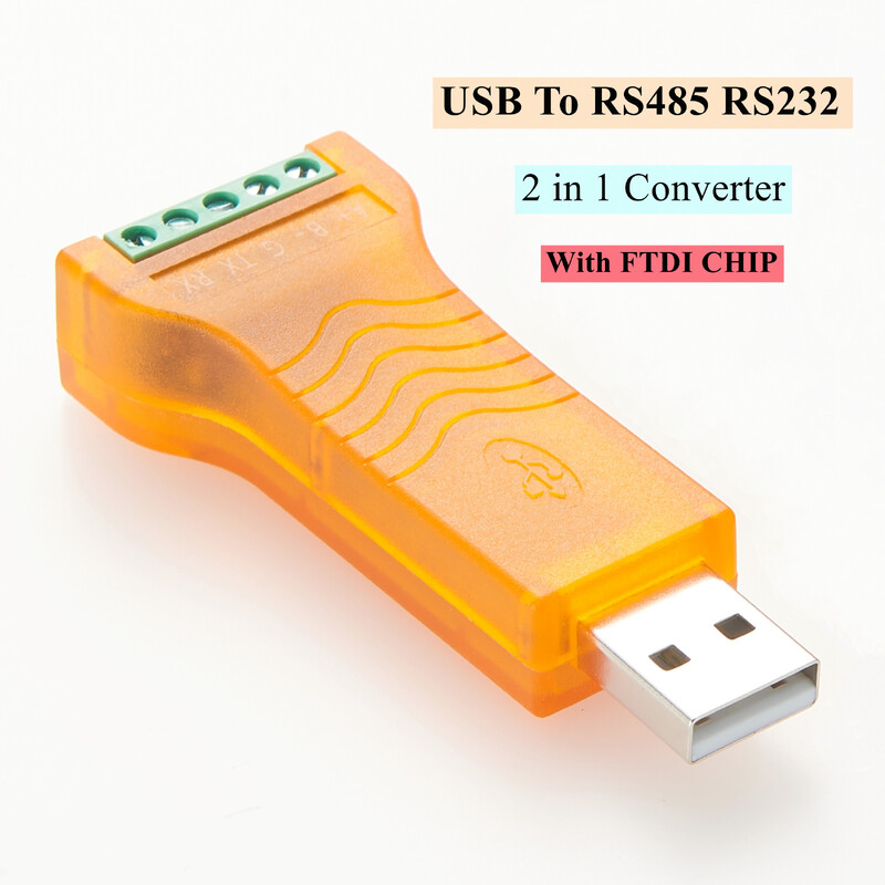 Convertor USB la TTL/RS485/RS232/RS422 cu cip ftdi ft232 Convertor USB la port serial de calitate industrială cu terminale