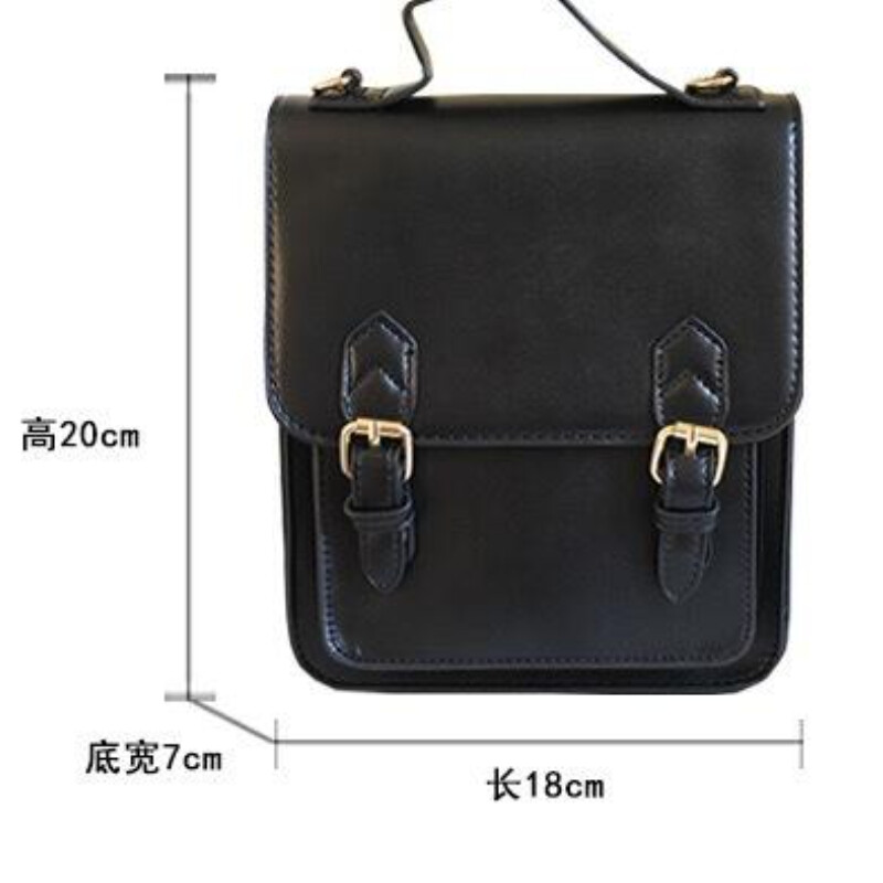 Moteriškos kuprinės jaunimo mokyklinės kuprinės korėjietiško stiliaus retro juodos „Advanced Sense“ mažos kuprinės laisvalaikio kuprinės rankiniai krepšiai