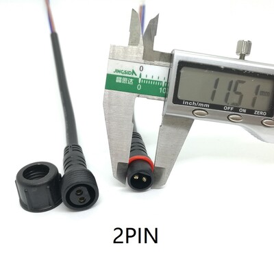 1 set/lot negru 2 3 4 5 pini cablu conector impermeabil mufă masculin și mufă femelă pentru benzi de lumină LED cu cablu de 40 cm lungime