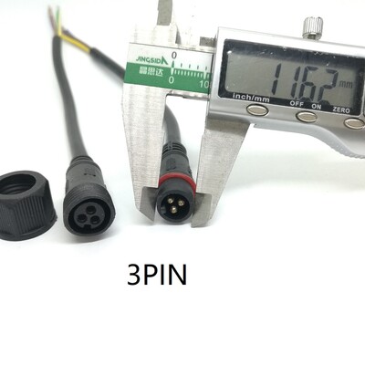 1 set/lot negru 2 3 4 5 pini cablu conector impermeabil mufă masculin și mufă femelă pentru benzi de lumină LED cu cablu de 40 cm lungime