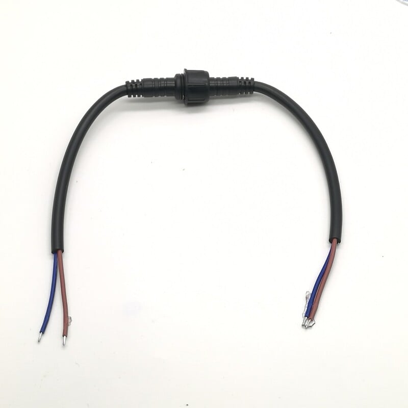 1 set/lot negru 2 3 4 5 pini cablu conector impermeabil mufă masculin și mufă femelă pentru benzi de lumină LED cu cablu de 40 cm lungime
