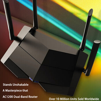 Tenda Router AC10 Gigabit Version 2.4GHz 5GHz WiFi 1167Mbps WiFi Repeater 128MB DDR3 High Gain 4 антени Мрежов удължител