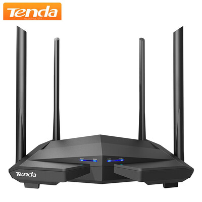 Tenda Router AC10 Gigabites Verzió 2.4GHz 5GHz WiFi 1167Mbps WiFi Repeater 128MB DDR3 High Gain 4 Antenna Network Extender