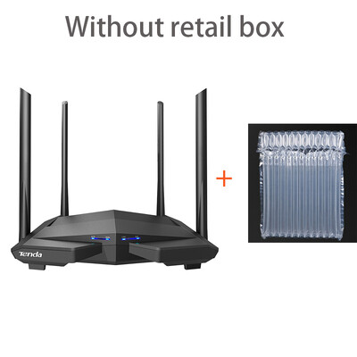 Router Tenda AC10 Versiune Gigabit 2.4GHz 5GHz WiFi 1167Mbps Repetor WiFi 128MB DDR3 High Gain 4 antene Extensor de rețea