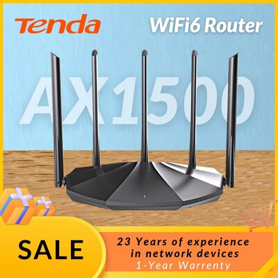 Tenda WIFI6 Router AX1500 Gigabit Wireless Router Pojačalo signala 2.4G 5GHz Beamforming Parental Control Guest Network Repeater