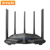 Router WiFi Tenda AC11 Gigabit AC1200 Dual Band 2.4G 5GHz MU-MIMO Smart App Control Management W/5 antene Amplificator de semnal
