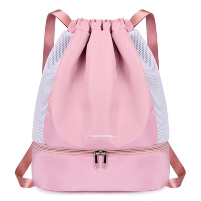 Új húzózsinóros hátizsák női szabadidő utazás sport váll koreai divat nejlon szövettáska fitness táska teknős hátizsák