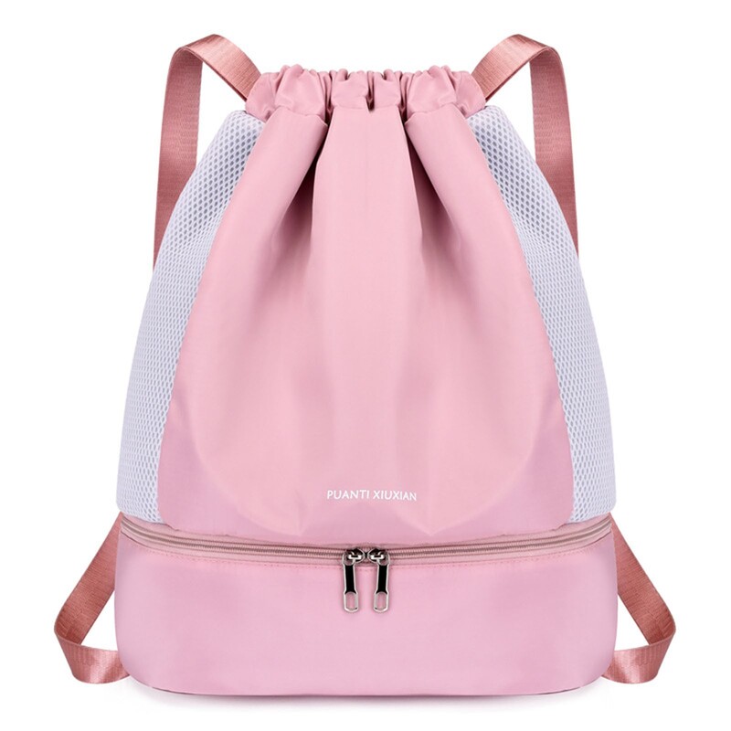 Új húzózsinóros hátizsák női szabadidő utazás sport váll koreai divat nejlon szövettáska fitness táska teknős hátizsák