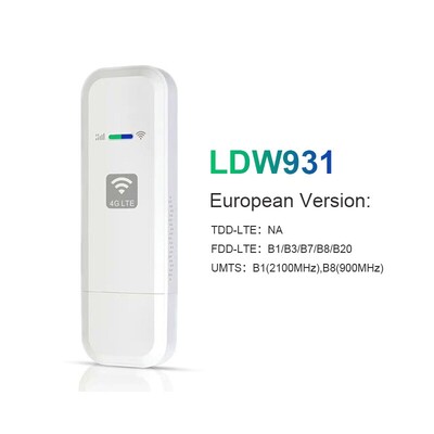 LDW931 Lte Router Modem 4G Wifi SIM Card Dongle portabil mobil Wifi Uif Plug and Play Potrivit pentru Europa Coreea Rusia