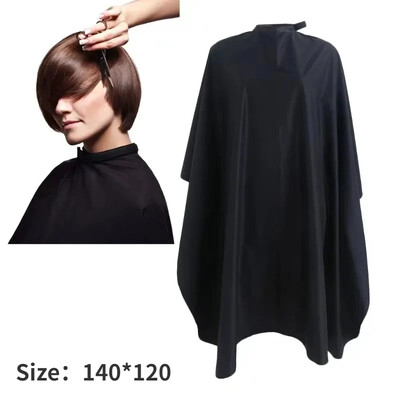 Nouă pelerină pentru tuns, salon profesional, rochie din stofă pentru coafor, frizer, neagră, șorț pentru coafor, pelerină pentru tunsoare