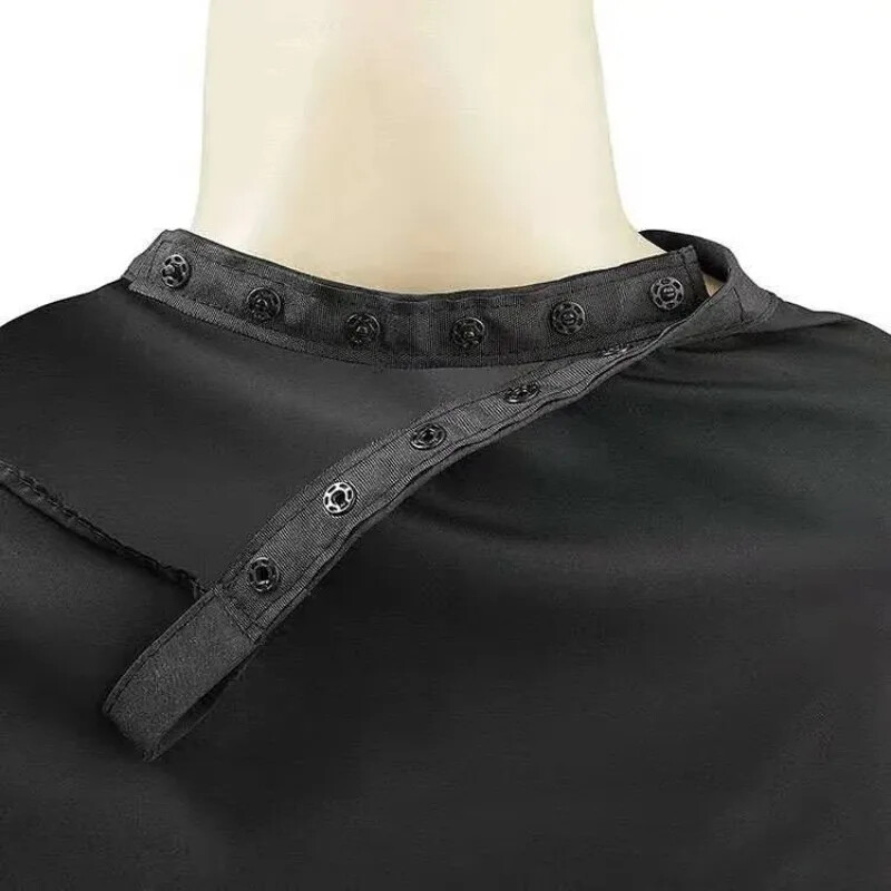 Nouă pelerină pentru tuns, salon profesional, rochie din stofă pentru coafor, frizer, neagră, șorț pentru coafor, pelerină pentru tunsoare